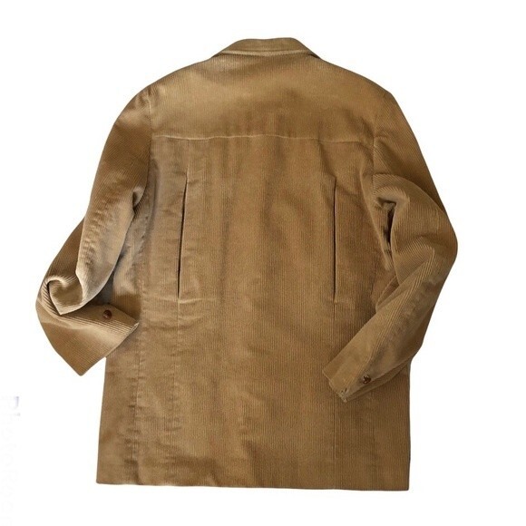 BRAD WHITNEY Tan Corduroy Jacket Blazer Lined Button Front Vintage 70s - Picture 6 of 9